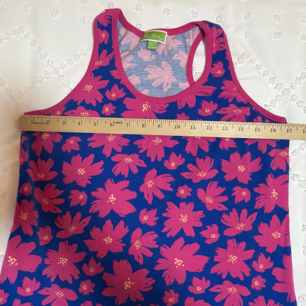 Vera Bradley Women’s Art Poppies Tank Top Multicolor Floral Racer Back Pj Size L - Picture 2 of 8